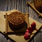Gâteaux de lune traditionnels servis pour la fête de la mi-automne